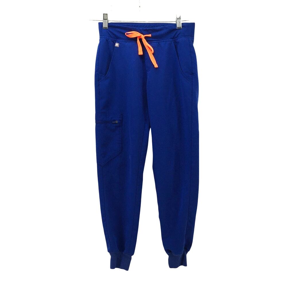 FIGS Zamora Jogger Scrub Pant Winning Blue XXSmall Petite Nursing XXS/P Medical